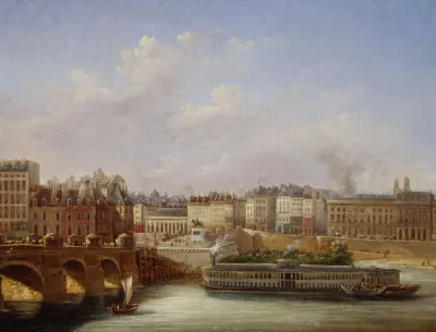Le Pont Neuf Et Le Quai De Conti