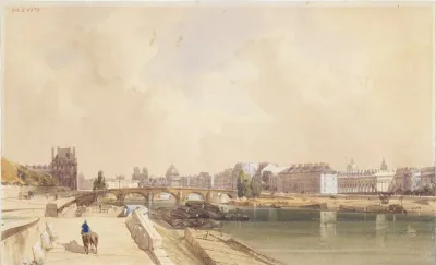 Le Pont Royal En 1833