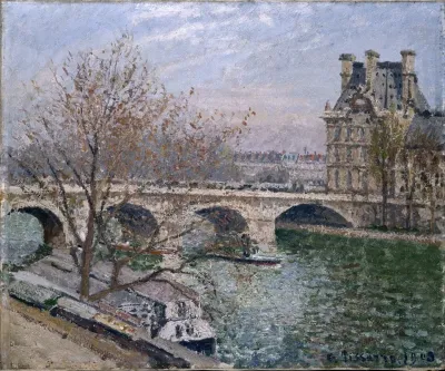 Le Pont Royal Et Le Pavillon De Flore
