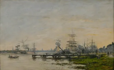 Le Port De Bordeaux Vu Du Quai De Bacalan