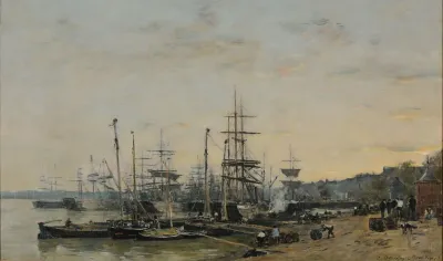 Le Port De Bordeaux Vu Du Quai Des Chartrons