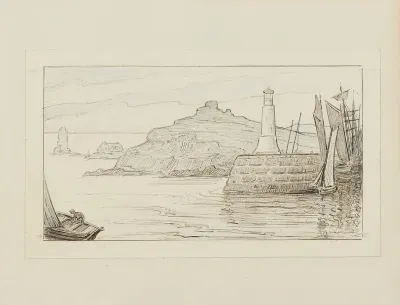 Le Port Dessin Pour La Vignette De Titre De Lintroduction