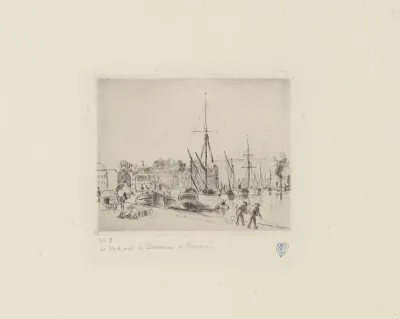 Le Port Pres La Douane A Rouen