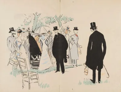 Le Prince Troubetzkoy La Baronne Alphonse De Rothschild Le Baron Gustave De Rothschild Le Marquis Boni De Castellane Monsieur Emile Deschamps