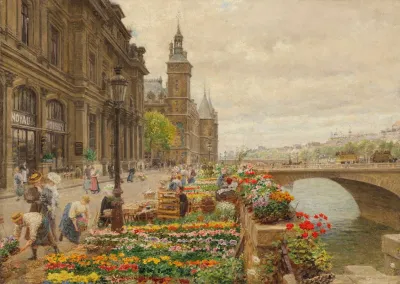 Le Quai Aux Fleurs Et La Tour De Lhorlage