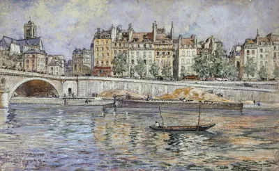 Le Quai De Lhotel De Ville Et Le Pont Louis Philippe