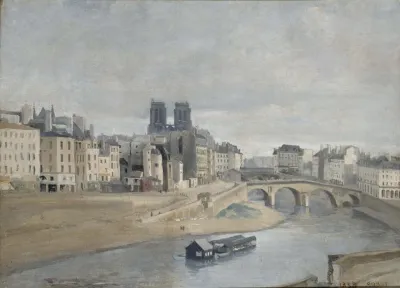 Le Quai Des Orfevres Et Le Pont Saint Michel