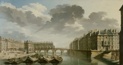 Le Quai Des Ormes Actuel Quai De Lhotel De Ville Le Pont Marie Et Lile Saint Louis