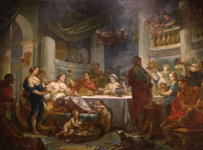 Le Repas De Cleopatre Et De Marc Antoine