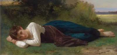 Le Repos Jeune Fille Couchee