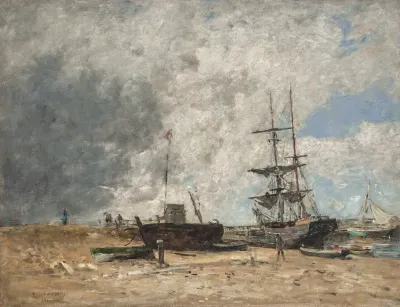 Le Rivage De Trouville Maree Basse