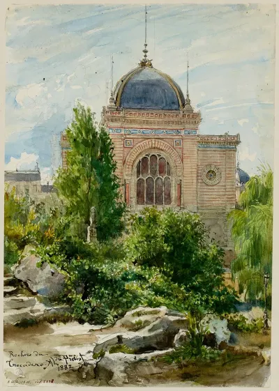 Le Rocher Au Jardin Du Trocadero