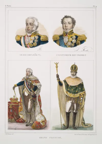 Le Roi Don Joao Vi Lempereur Don Pedro I Er Grand Costume