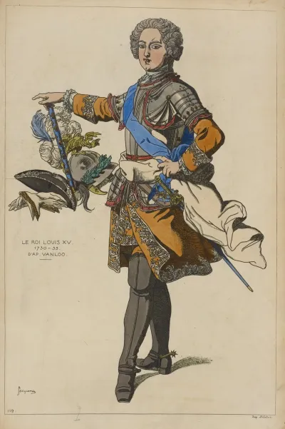 Le Roi Louis Xv 1730 33 Dapres Vanloo