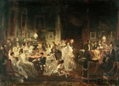 Le Salon De M Irisson Le Soir Du 19 Aout 1839