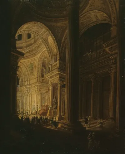 Le Sarcophage De Jean Jacques Rousseau Expose Au Pantheon 20 Vendemiaire An Iii 11 Octobre 1794