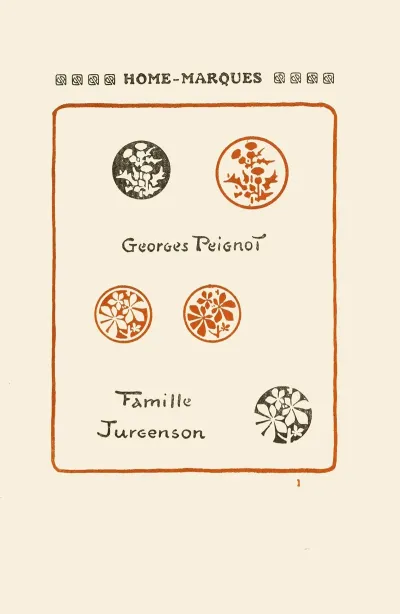 Le Second Livre Des Monogrammes Marques Cachets Et Es Libris Pl 01
