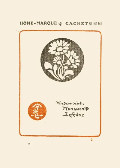 Le Second Livre Des Monogrammes Marques Cachets Et Es Libris Pl 03