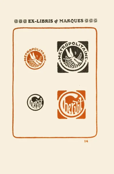 Le Second Livre Des Monogrammes Marques Cachets Et Es Libris Pl 12