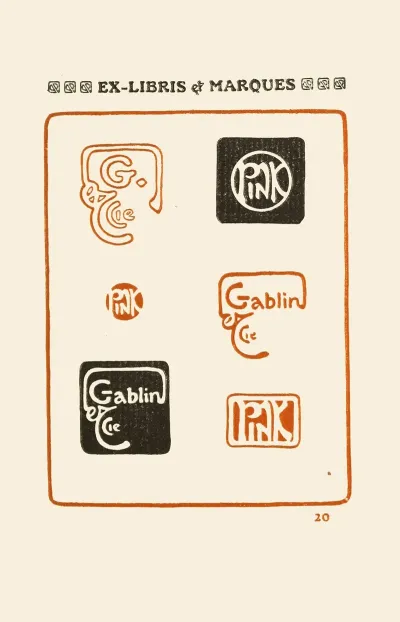Le Second Livre Des Monogrammes Marques Cachets Et Es Libris Pl 18