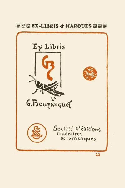 Le Second Livre Des Monogrammes Marques Cachets Et Es Libris Pl 21