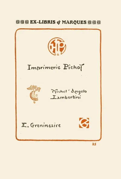 Le Second Livre Des Monogrammes Marques Cachets Et Es Libris Pl 23
