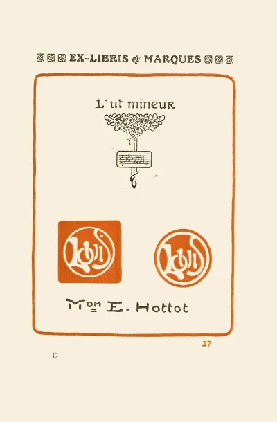 Le Second Livre Des Monogrammes Marques Cachets Et Es Libris Pl 25