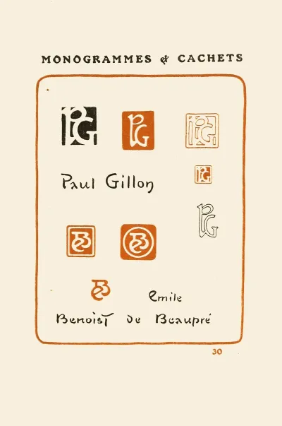 Le Second Livre Des Monogrammes Marques Cachets Et Es Libris Pl 28