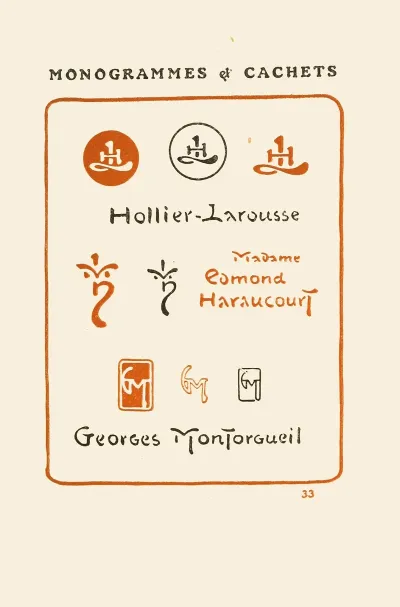 Le Second Livre Des Monogrammes Marques Cachets Et Es Libris Pl 31