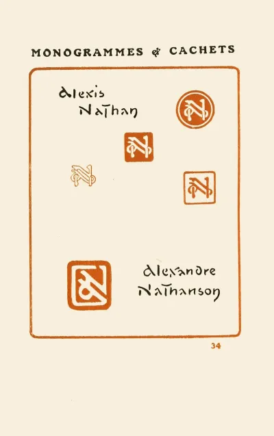 Le Second Livre Des Monogrammes Marques Cachets Et Es Libris Pl 32