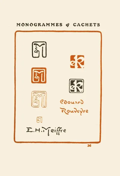 Le Second Livre Des Monogrammes Marques Cachets Et Es Libris Pl 34