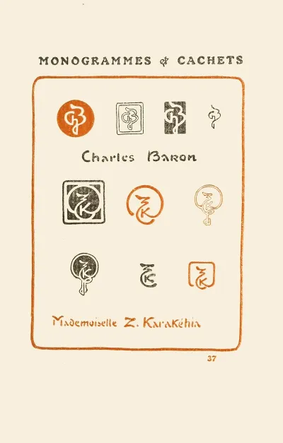 Le Second Livre Des Monogrammes Marques Cachets Et Es Libris Pl 35