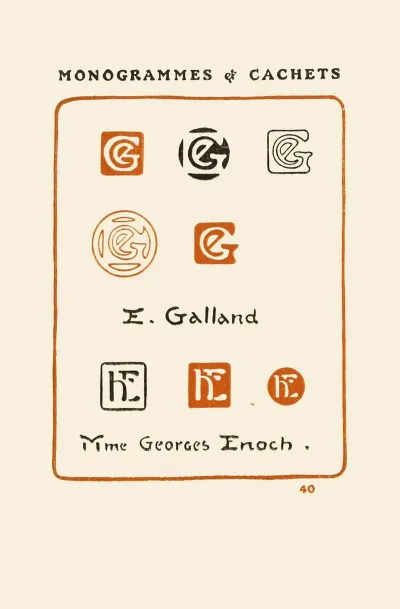 Le Second Livre Des Monogrammes Marques Cachets Et Es Libris Pl 38