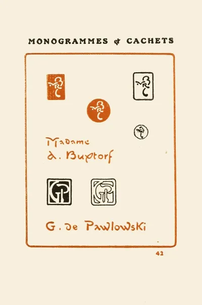 Le Second Livre Des Monogrammes Marques Cachets Et Es Libris Pl 40