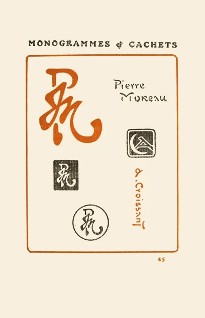 Le Second Livre Des Monogrammes Marques Cachets Et Es Libris Pl 43