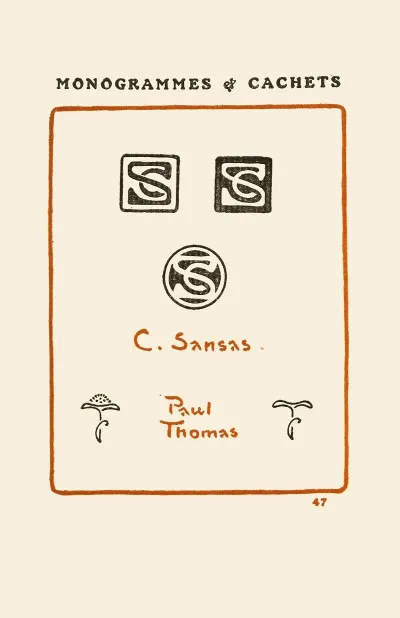 Le Second Livre Des Monogrammes Marques Cachets Et Es Libris Pl 45