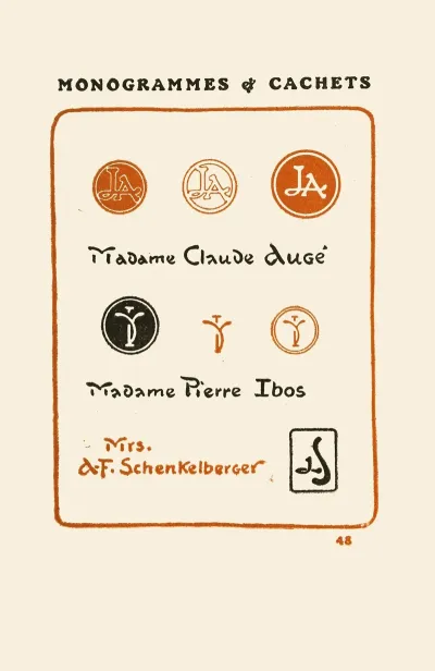 Le Second Livre Des Monogrammes Marques Cachets Et Es Libris Pl 46