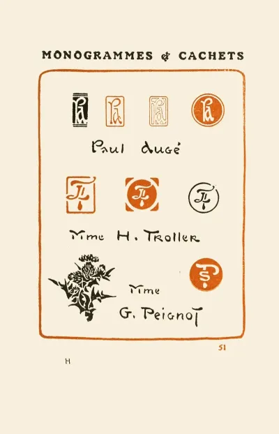 Le Second Livre Des Monogrammes Marques Cachets Et Es Libris Pl 49