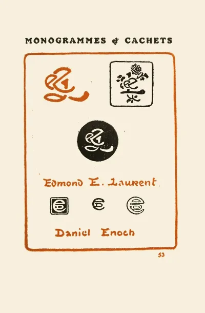 Le Second Livre Des Monogrammes Marques Cachets Et Es Libris Pl 51
