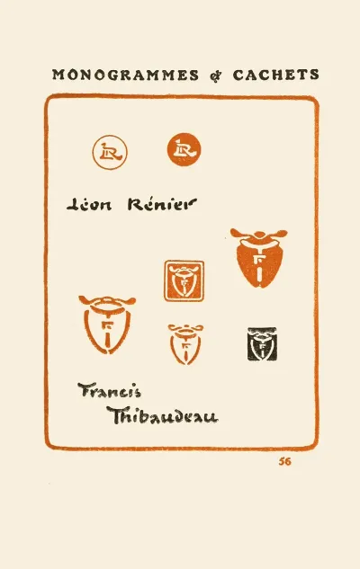 Le Second Livre Des Monogrammes Marques Cachets Et Es Libris Pl 54