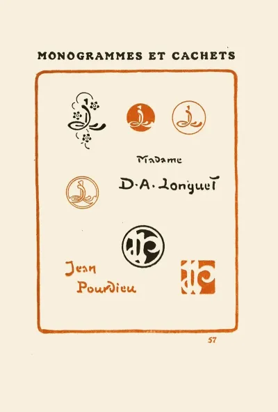 Le Second Livre Des Monogrammes Marques Cachets Et Es Libris Pl 55