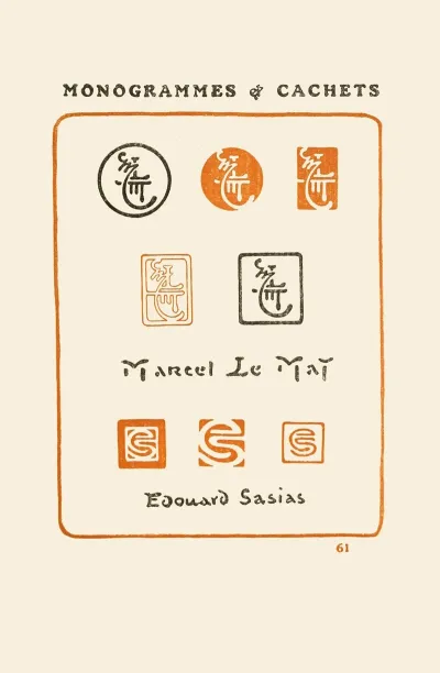 Le Second Livre Des Monogrammes Marques Cachets Et Es Libris Pl 59