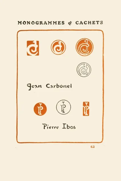 Le Second Livre Des Monogrammes Marques Cachets Et Es Libris Pl 60