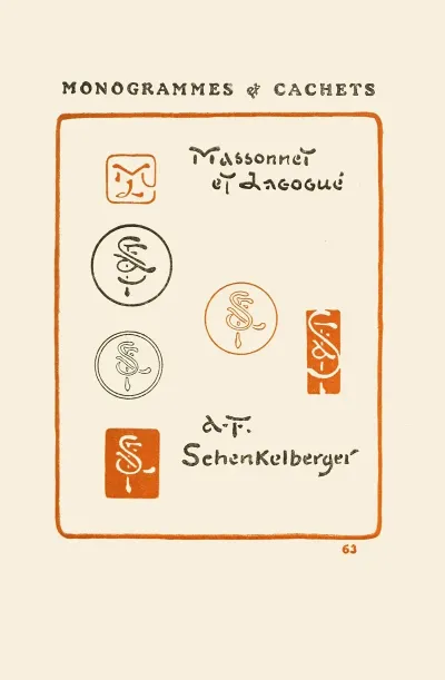 Le Second Livre Des Monogrammes Marques Cachets Et Es Libris Pl 61