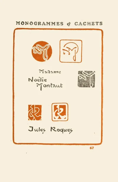 Le Second Livre Des Monogrammes Marques Cachets Et Es Libris Pl 65