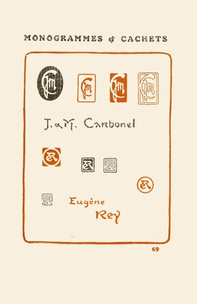 Le Second Livre Des Monogrammes Marques Cachets Et Es Libris Pl 67