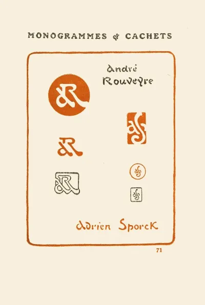 Le Second Livre Des Monogrammes Marques Cachets Et Es Libris Pl 69