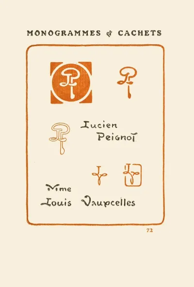 Le Second Livre Des Monogrammes Marques Cachets Et Es Libris Pl 70