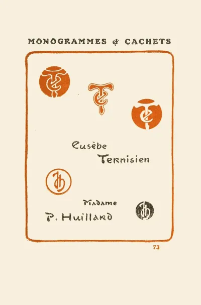 Le Second Livre Des Monogrammes Marques Cachets Et Es Libris Pl 71