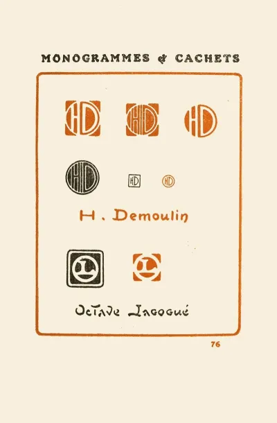 Le Second Livre Des Monogrammes Marques Cachets Et Es Libris Pl 74